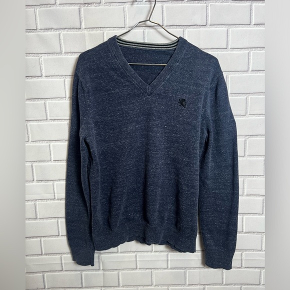 EXPRESS men v-neck sweater blue /size M - Picture 4 of 7